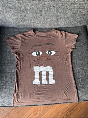 M&M'S Brown Graphic Tank Top with Characters Face